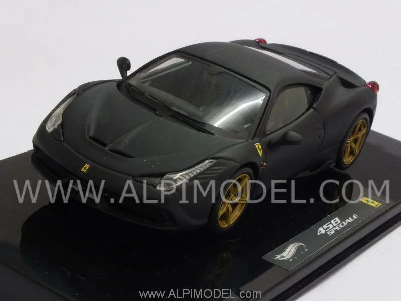 Ferrari 458 Speciale 2013 Matt Black 1:43 HOT WHEELS BLY47 - Immagine 1 di 1