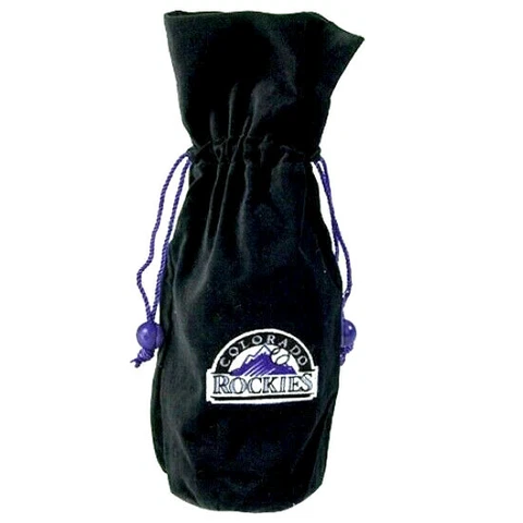 Colorado Rockies MLB Baseball Velvet Gift Wine Bottle Bag Cover