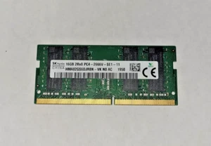 Moduł SK Hynix 16GB DDR4 RAM 2RX8 PC4-2666V-SE1-11 - przetestowany (HMA82GS6DJR8N-VK) - Zdjęcie 1 z 2