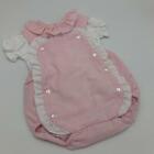 Baby Girl's Romper OUtfit Set Pink & White