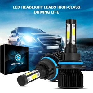 4Sides 9004 LED Headlight 2 Bulbs 1500000LM for Ford F-150 F-250 F-350 1987-1991 - Picture 1 of 12