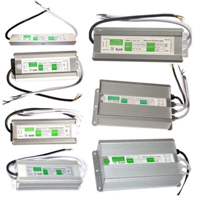 AC 110V-240V a DC12V/24V IP67 Impermeable LED Transformador Controlador Fuente de Alimentación EE. UU. Foto 1 de 4