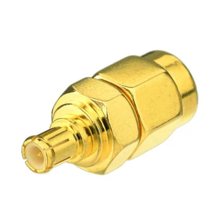 WiFi Adapter Connector SMA Plug male to MCX Plug Male straight RF Coax Adapter - Picture 1 of 4