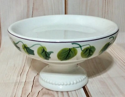 🌱🧼 Jabonera Waverly IVY VIOLETAS DULCES Portavelas de cerámica 🌱🧼 Foto 1 de 4