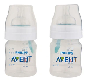 Philips Avent Anti-Colic Baby Bottle With AirFree Vent Clear 4 oz 2 Ct - Picture 1 of 1