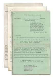 Ad Hoc Bulletin (Marxist-Leninist) ~ Three Issues ~ FBI Fake Maoist Newsletter - Imagen 1 de 2