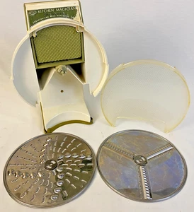 VTG Popiel Kitchen Magician Food Cutter Slicer & Shredder w/ 2 Blades USA - Picture 1 of 14