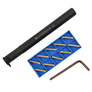 MGIVR 2016-3 Supporto utensile da taglio tornio scanalatura interno +10 inserti MGMN300 - Foto 1 di 6