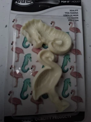 Jem Sugarcraft Cake Pop It Mould  Sea horse and Flamingo - Image 1 of 3