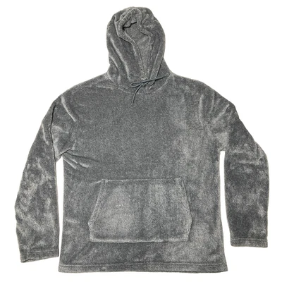 Forever 21 Hombre Peluche Gris Difuso Sudadera con Capucha Talla L Suave Sherpa Pullover Sudadera Foto 1 de 4