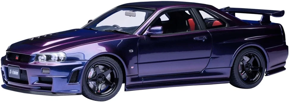 AUTOart NISSAN SKYLINE NISMO R34 GT-R Z-tune Midnight Purple III 1/18 77464
