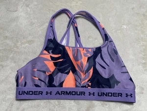 Under Armour Sports Bra Girls XL Fitted Pink Blue Purple - Picture 1 of 7