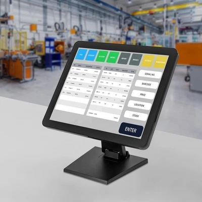 NUEVO 17 pulgadas pantalla táctil POS LCD pantalla táctil monitor venta al por menor quiosco restaurante bar Foto 1 de 4