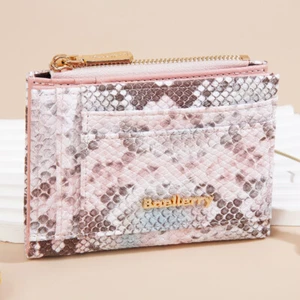 RFID Blocking Women Small Leather Bifold Wallet Credit Card Holder Zipper Purse - Picture 1 of 28