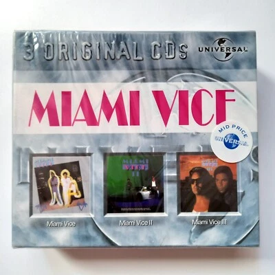 MIAMI VICE SOUNDTRACK I + II + III (1999) 3CD SEALED BOX SET MADE IN EU - Image 1 of 2