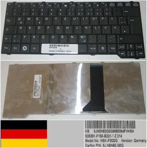 Keyboard Qwertz German Amilo PA3515 SA3650 P5710 NSK-F3G0G 9J.N0N82.G0G Black - Picture 1 of 1