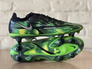 Botines de fútbol Nike Phantom GT2 Elite SW SG-Pro AC negros verdes DO2497 para hombre talla 9 - Imagen 1 de 10