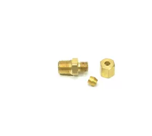 5/32 OD Compression Tube to 1/8 Male Npt Adapter Fitting Connector Water Oil Gas - Picture 1 of 7