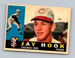 1960 Topps #187 Jay Hook EXMT-NM Cincinnati Reds Baseball Card