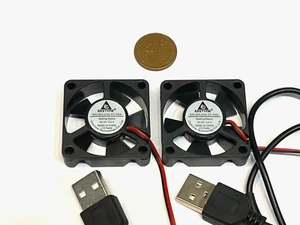 2 Pieces  USB connector Fan 5v 3510 30mm 3cm cooling Axial pc computer 3d cnc C9 - Picture 1 of 3