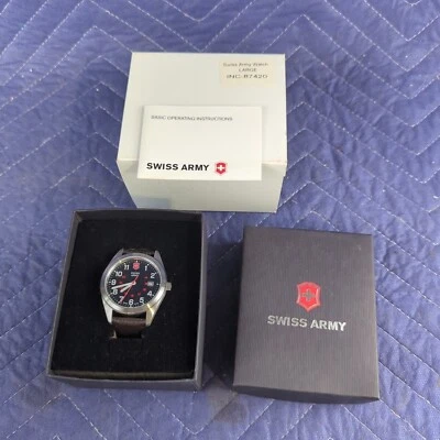 2005 Marlboro Country Trail Swiss Army Watch Leather Band Swiss New in Box - Image 1 of 4