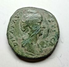 DIVA FAUSTINA SENIOR 140/1 Sestertius Rome Ancient Authentic Coin