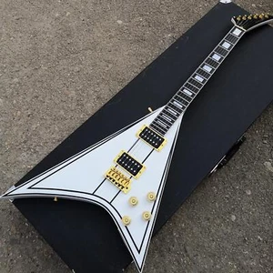 Guitarra Eléctrica Pintura Blanca de Alta Calidad Diapasón de Palisandro Guitarra Herrajes - Imagen 1 de 5