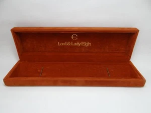Lord & Lady Elgin Uhrenbox, Samt, Vintage 1960er - Bild 1 von 7