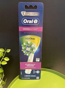 Oral-B CrossAction MaxClean Electric Toothbrush Replacement Brush Heads 3-Pack - Imagen 1 de 8