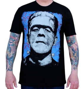 Lowbrow Art Frank N. Stein Frankenstein Black Tee T-Shirt S-M-L-XL-2XL NWT - Picture 1 of 3
