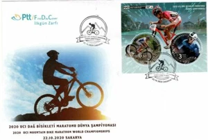 Turkey 2020 bicycle , sport , Cycling , Biking MNH souvenir sheet FDC - Picture 1 of 1