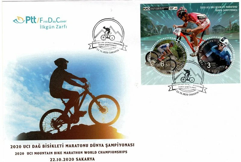 Turkey 2020 bicycle , sport , Cycling , Biking MNH souvenir sheet FDC - Image 1 of 1