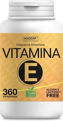 Integratore Vitamina E, 360 compresse alto dosaggio | Prodotto in Italia ... - Immagine 1 di 4