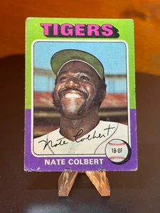 1975 Topps #599 Nate Colbert - Detroit Tigers Baseball Card - Picture 1 of 2