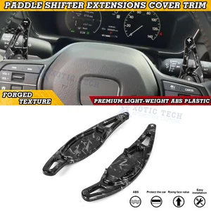 Black Forged Texture Paddle Shifter Extension For Honda Civic 2022+ Accord 2023+ - Picture 1 of 9