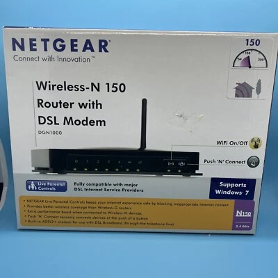 Netgear N150 150 Mbps 4-Port 10/100 Wireless N Router (WNR1000) - Image 1 of 4