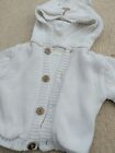 Mamas And Papas 6-9 Months Baby Unisex Boys Girls Chunky Knit Hooded Cardigan