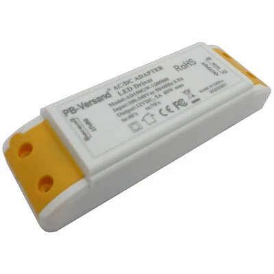 LED Trafo 12V DC 60 Watt flachTransformator Driver Netzteil kompakt universal - Bild 1 von 4