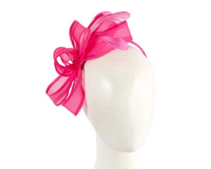 Fuchsia spring racing organza fascinator by Max Alexander. RRP: $99.95 AU Seller - Bild 1 von 5