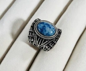 Premier Designs Jewelry - "Taos" Fashion Blue Stone Ring Size  4.5 - Picture 1 of 5