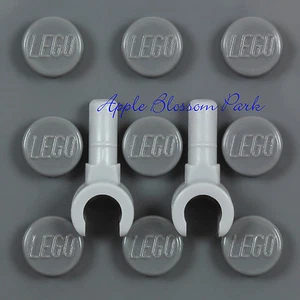 NEW Lot/2 Lego Light Bluish GRAY MINIFIG HANDS - Star Wars Minifigure Glove Pair - Picture 1 of 3