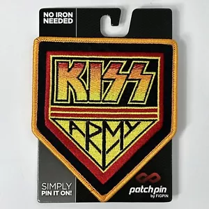 KISS Army Patch Pin No Iron Needed Embroidered Figpin 2019 - Picture 1 of 5