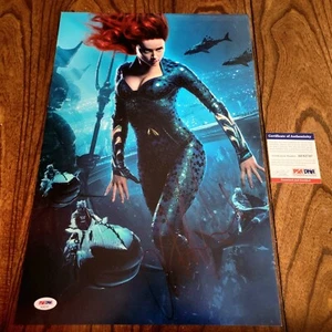 Amber Heard Aquaman Signed 12x18 photo autograph PSA DNA COA - Picture 1 of 2