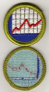 American Business Merit Badge, Type H, Blue Back Version (1972-2002), Mint! - Picture 1 of 1