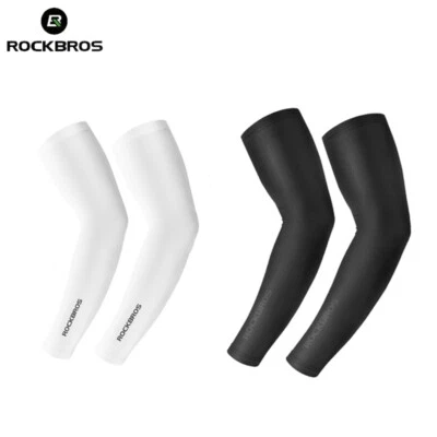 ROCKBROS Cooling Cycling Sleeves Ice Silk Sun UV Protection Sporty Arm Cover - image 1 of 4