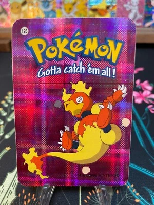 Magmar #126 -  Vintage Vending Machine Prism Sticker 2000 - Pokemon Card - Image 1 of 2