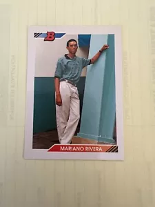 MARIANO RIVERA NEW YORK YANKEES 1992 BOWMAN BASEBALL ROOKIE CARD #302 THE BEST! - Picture 1 of 2