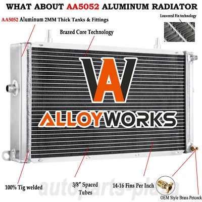 3 Row Aluminum Radiator FITS 1998-2003 Jaguar XJR XKR Vanden Plas 4.0L - Image 1 of 4