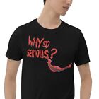 T-shirt unisex z krótkim rękawem Creepy Horror Goth Gothic Bloody Why So Serious