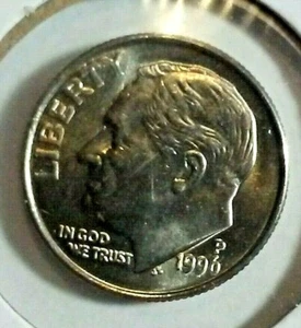 1996-P Roosevelt Dime uncirculated clad - Bild 1 von 3